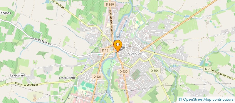 localisation de l'entreprise LES ANGES DE GASCOGNE  CONDOM