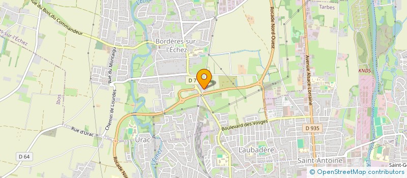 localisation de l'entreprise LES ANGES DE L'ESPOIR  BORDERES-SUR-L'ECHEZ