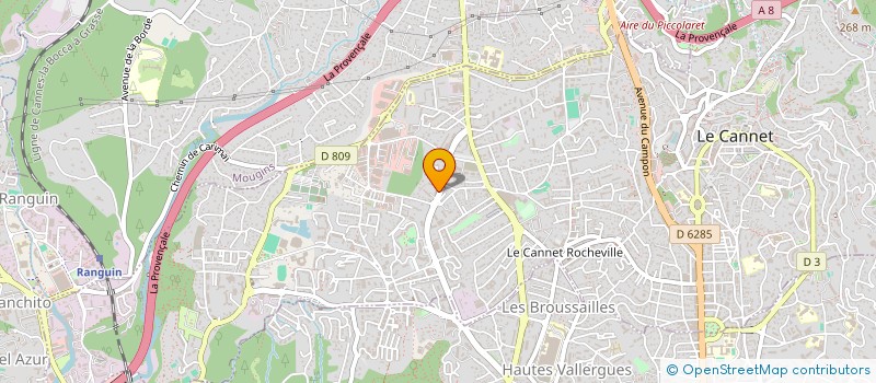 localisation de l'entreprise LES ANGES DE LISOU à LE CANNET