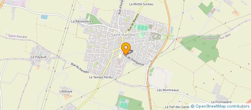 localisation de l'entreprise LES ANGES DE NOE à SAINT-XANDRE