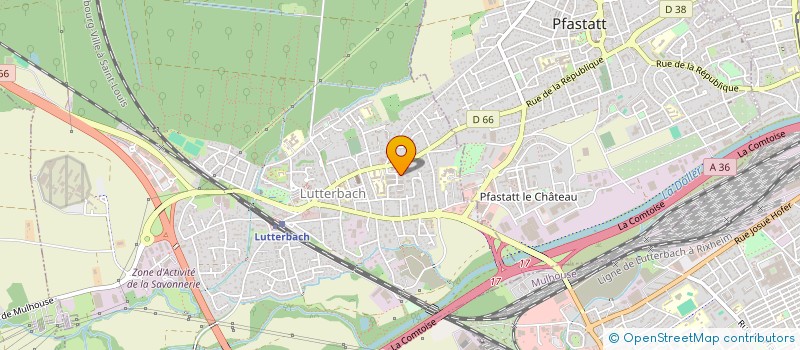 localisation de l'entreprise LES ANGES DE PASSAGE  LUTTERBACH