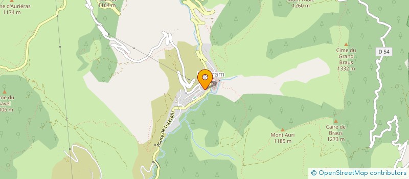 localisation de l'entreprise LES ANGES DE VERRE  L'ESCARENE