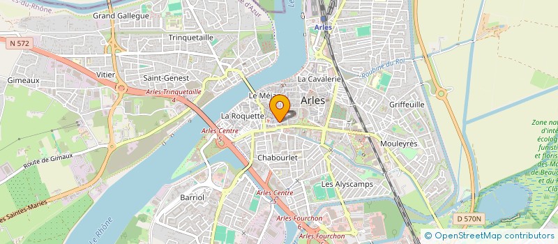localisation de l'entreprise LES ANGES DE VERRE à ARLES