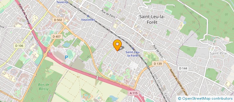 localisation de l'entreprise LES ANGES DORES  SAINT-LEU-LA-FORET