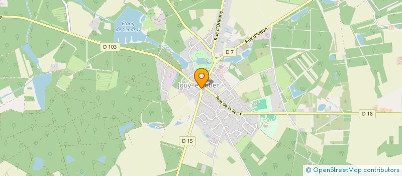 localisation de l'entreprise LES ANGES DU BLE à JOUY-LE-POTIER
