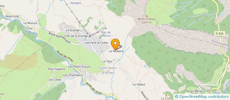 localisation de l'entreprise LES ANGES DU PARADIS  SAINT-JEAN-D'ARVES