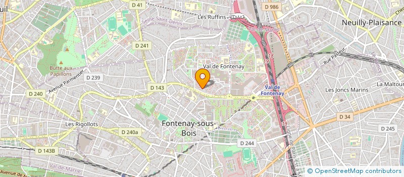 localisation de l'entreprise LES ANGES DU STADE à FONTENAY-SOUS-BOIS