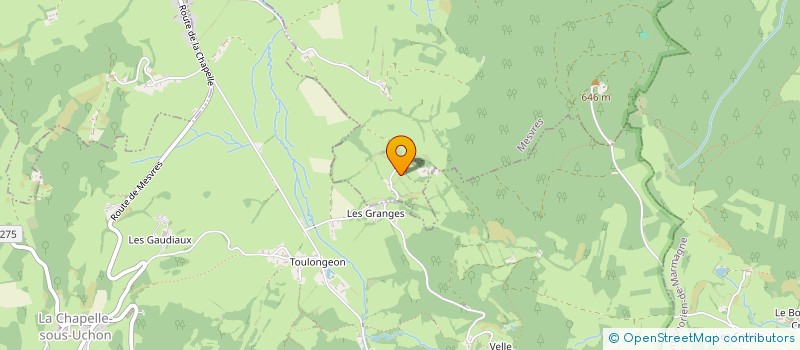 localisation de l'entreprise LES ANGES GOURMANDS  LA CHAPELLE-SOUS-UCHON