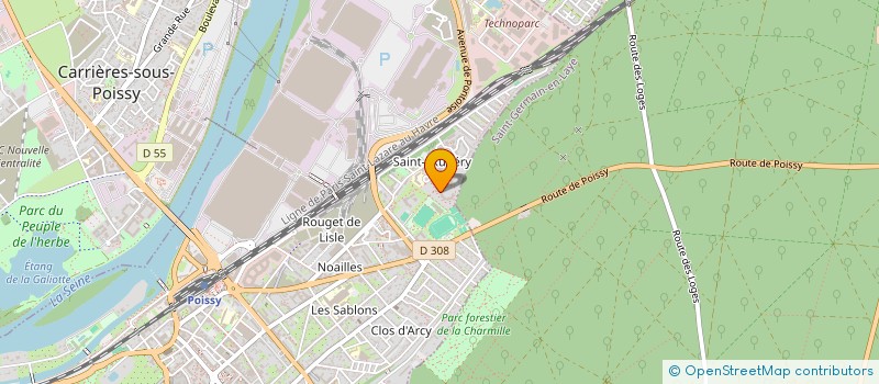 localisation de l'entreprise LES ANGES SERVICES PROPRETE  POISSY