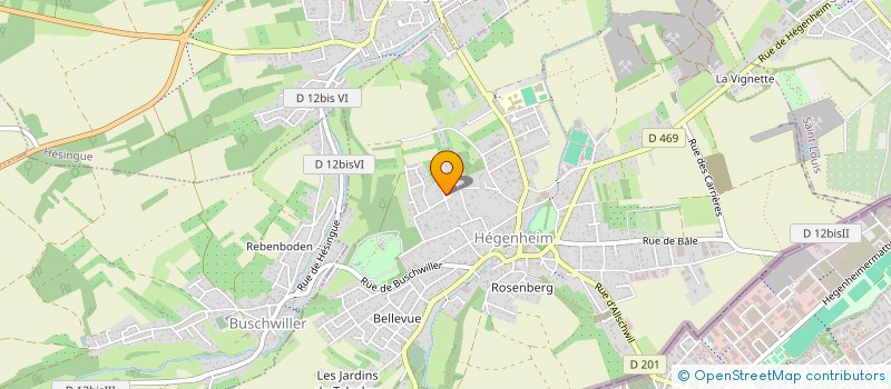 localisation de l'entreprise LES ANGES VERTS  HEGENHEIM