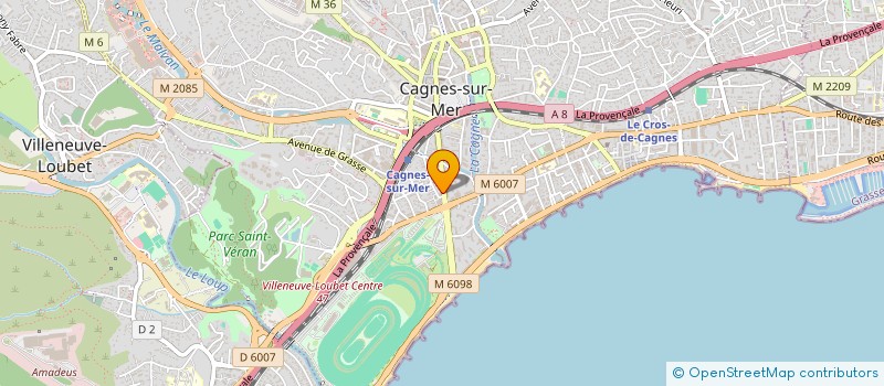 localisation de l'entreprise LES ANGIBELLES à CAGNES-SUR-MER
