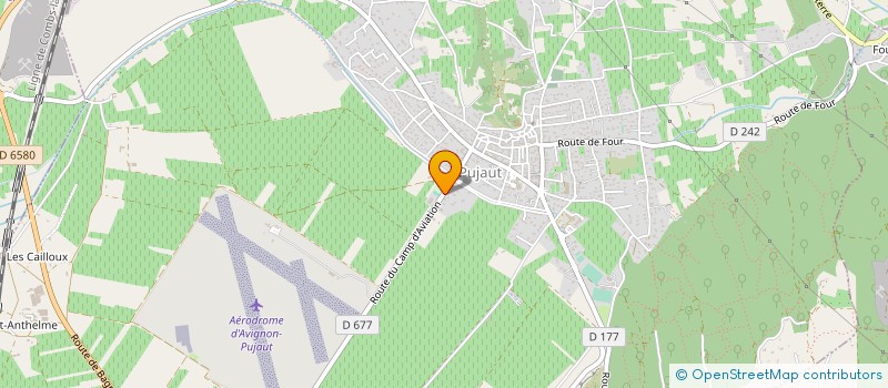 localisation de l'entreprise LES ANGLES AUTOMOBILES  PUJAUT