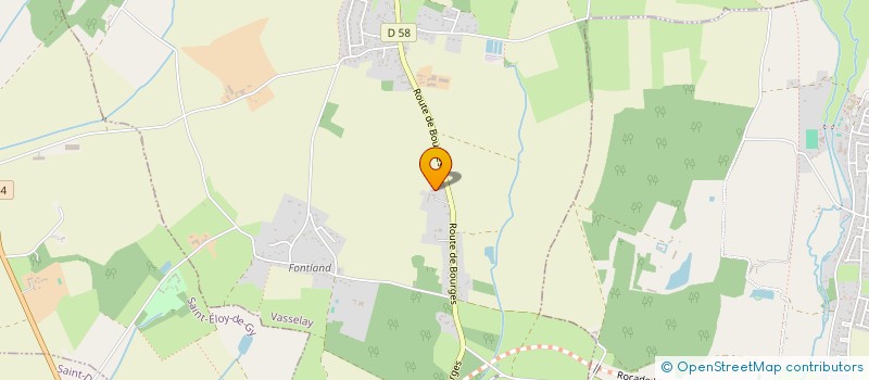 localisation de l'entreprise LES ANGLES DROITS  VASSELAY