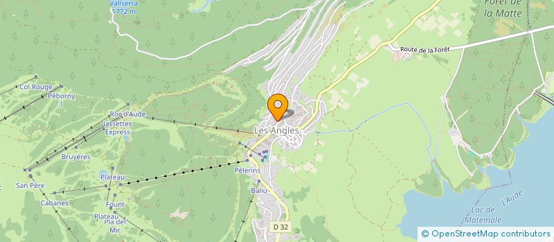 localisation de l'entreprise LES ANGLES VIEUX BOIS  LES ANGLES