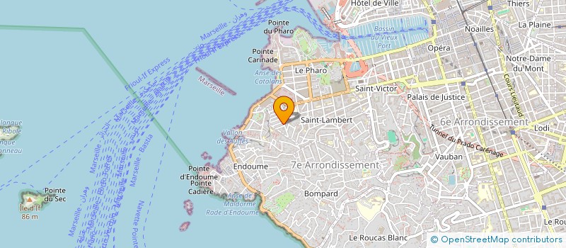 localisation de l'entreprise LES ANIMALS à MARSEILLE