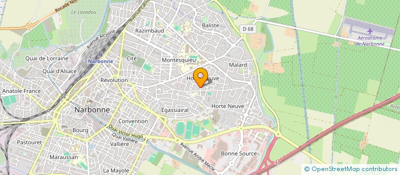 localisation de l'entreprise LES ANIMALS  NARBONNE