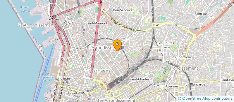 localisation de l'entreprise LES ANIMALS ESTAMPE  MARSEILLE