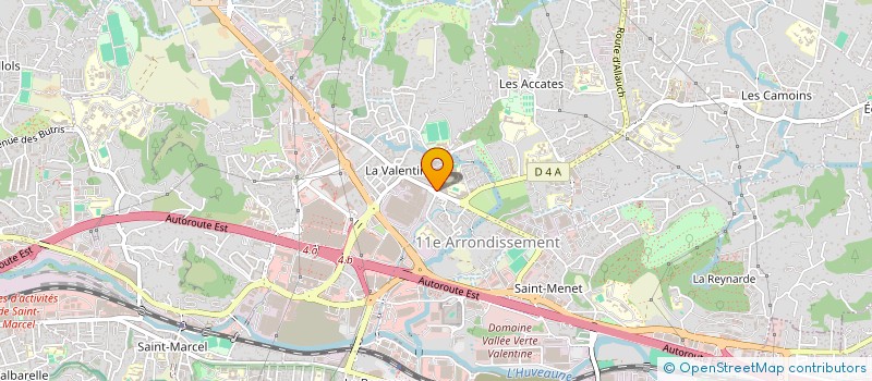 localisation de l'entreprise LES ANIMATIONS DE LA VALLEE DE L'HUVEAUNE  MARSEILLE