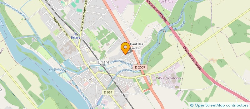 localisation de l'entreprise LES ANIMATIONS DU CENTRE à BRIARE