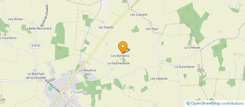 localisation de l'entreprise LES ANIMAUX DE JOH  CHUELLES