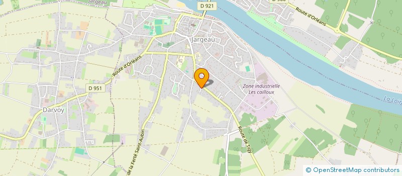 localisation de l'entreprise LES ANIMAUX DE L'ARC EN CIEL à JARGEAU