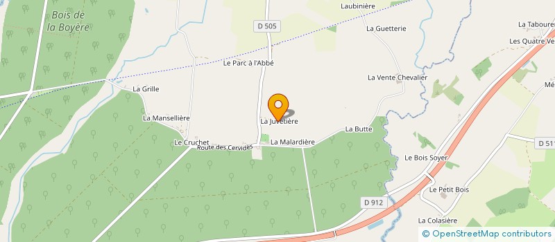 localisation de l'entreprise LES ANIMAUX EN FOLIE à LES VENTES-DE-BOURSE
