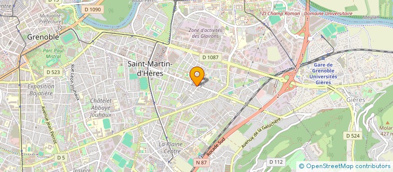 localisation de l'entreprise LES ANNEES CHIENS à SAINT-MARTIN-D'HERES