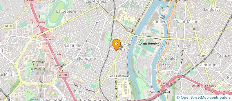 localisation de l'entreprise LES ANNEES FOLLES à TOULOUSE