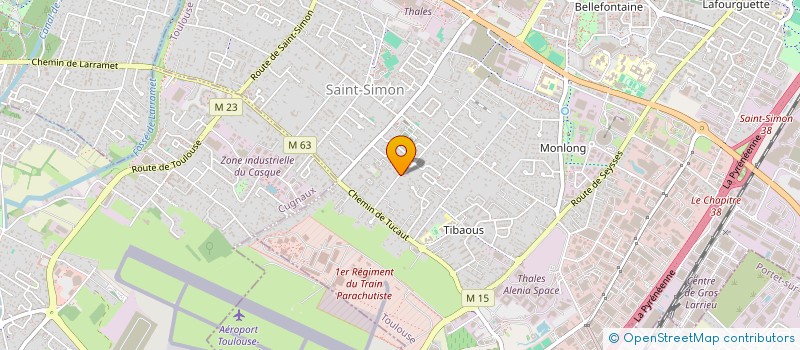 localisation de l'entreprise LES ANNEES FOLLES  TOULOUSE
