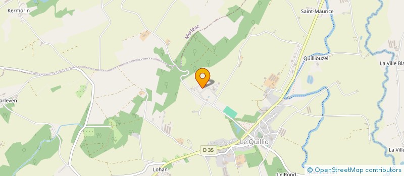 localisation de l'entreprise LES ANNEES KISS ET COOL  LE QUILLIO