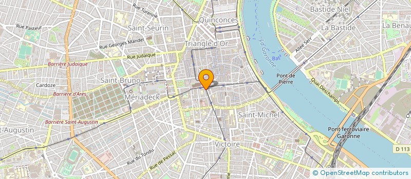 localisation de l'entreprise LES ANNONCES DES PROPRIETAIRES à BORDEAUX