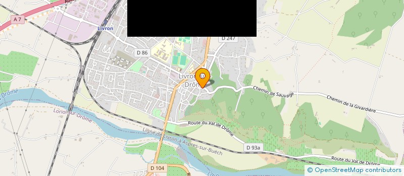 localisation de l'entreprise LES ANOLIS  LIVRON-SUR-DROME