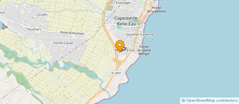 localisation de l'entreprise LES ANOLIS à CAPESTERRE-BELLE-EAU