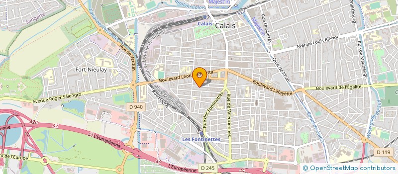localisation de l'entreprise LES ANONYMES à CALAIS