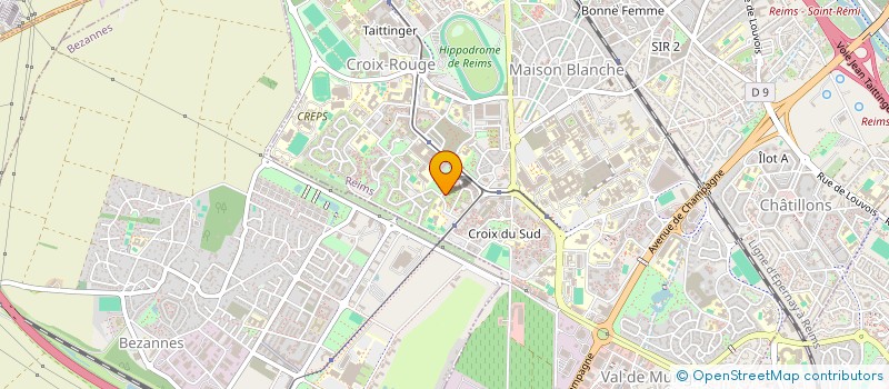 localisation de l'entreprise LES ANONYMES DES COLIS DU COEUR - LACC  REIMS