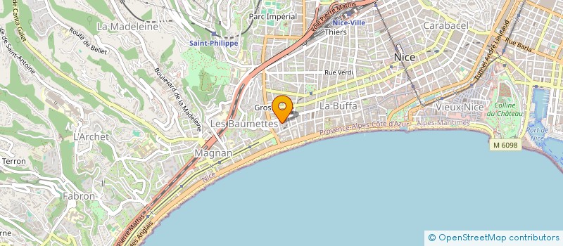 localisation de l'entreprise LES ANTHEMIS à NICE
