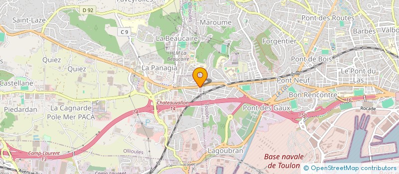 localisation de l'entreprise LES ANTILLES  OLLIOULES