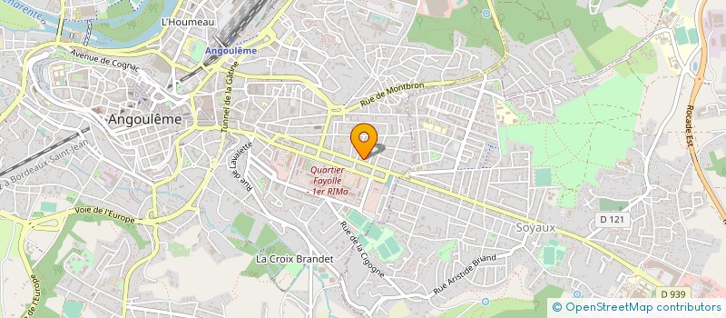 localisation de l'entreprise LES ANTILOPES 16 à ANGOULEME