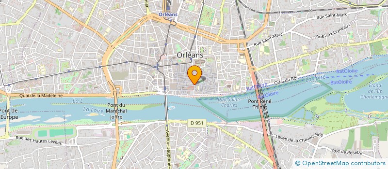 localisation de l'entreprise LES ANTIQUAIRES à ORLEANS
