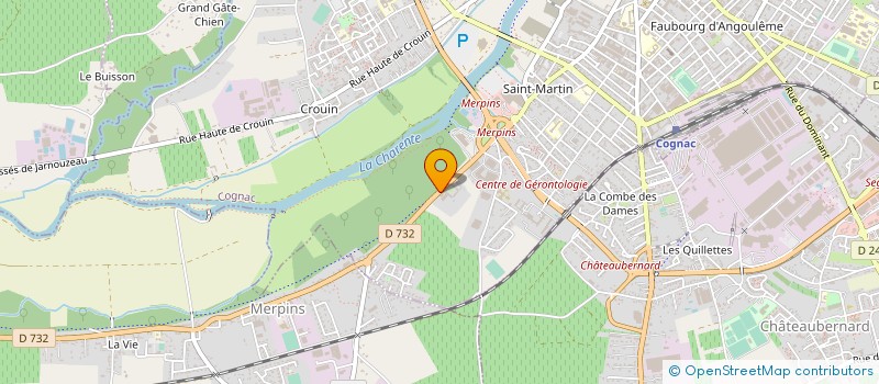 localisation de l'entreprise LES ANTIQUAIRES DU COGNAC à COGNAC