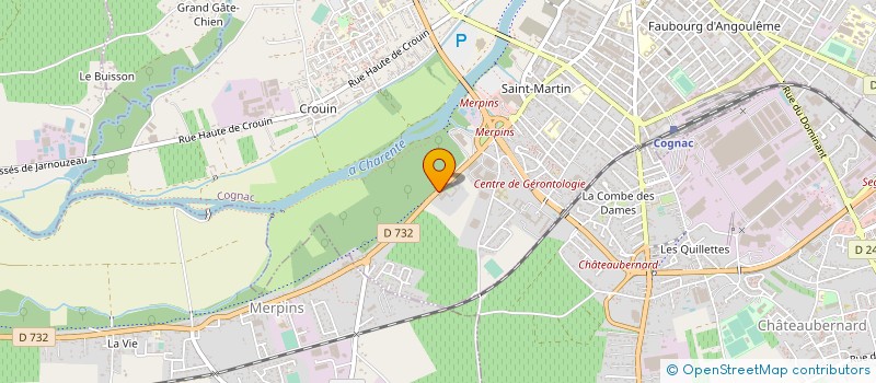 localisation de l'entreprise LES ANTIQUAIRES DU COGNAC - DISTILLERIE à COGNAC
