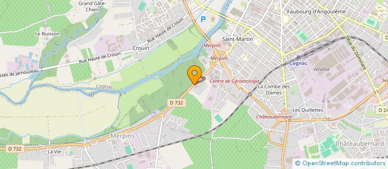 localisation de l'entreprise LES ANTIQUAIRES DU COGNAC - PARADIS à COGNAC