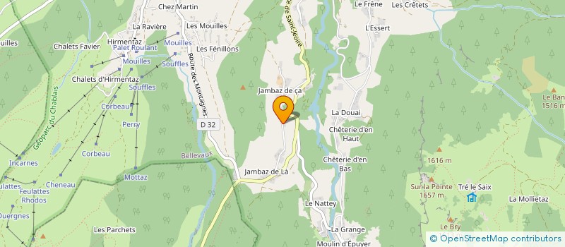 localisation de l'entreprise LES ANVERSINS à BELLEVAUX