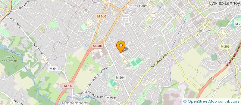 localisation de l'entreprise LES APACHES  HEM