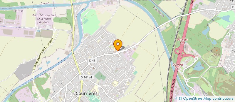 localisation de l'entreprise LES APHELYS à COURRIERES