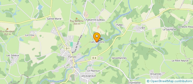 localisation de l'entreprise LES APICOOLTEURS à FURSAC