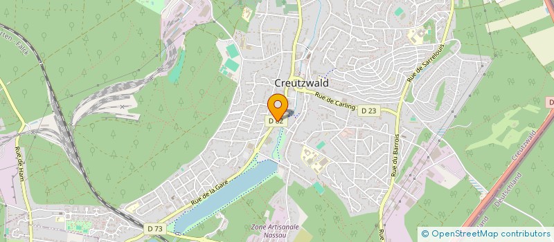 localisation de l'entreprise LES APPAREILLES  CREUTZWALD