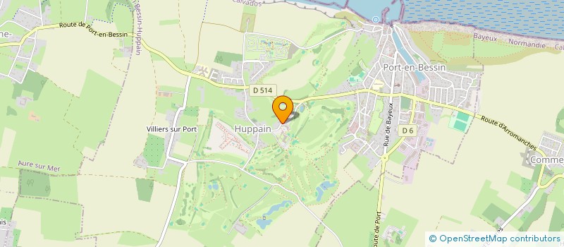 localisation de l'entreprise LES APPARTS CONSALU  PORT-EN-BESSIN-HUPPAIN