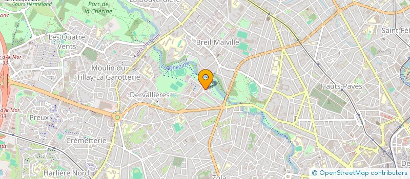 localisation de l'entreprise LES APPARTS D'ALEX à NANTES