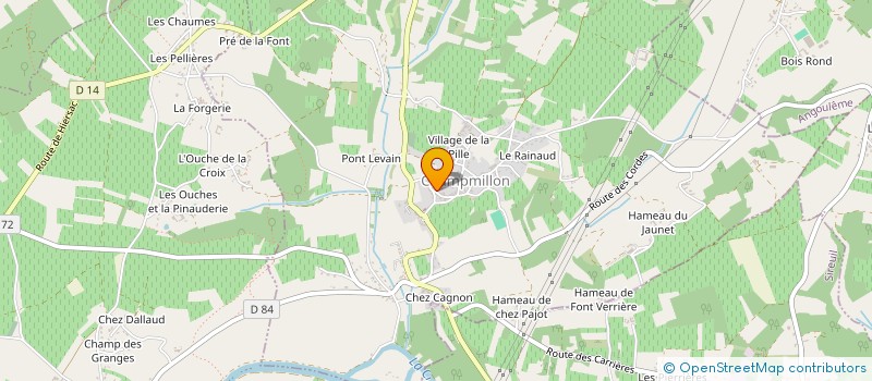 localisation de l'entreprise LES APPARTS DE NANY à CHAMPMILLON